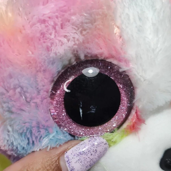 TySilk Isla Beanie Boo Bulldog Dog Plush Stuffed Animal Tie Dye 2017 9" FLAW - Picture 9 of 9